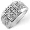 Image 1 : FAMOUS 0.25ctw ACA CERTIFIED DIAMOND MEN'S RING GOLD