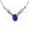 Image 1 : NECKLACE 1.30ctw ACA CERTIFIED DIAMOND & TANZANITE