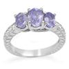 Image 1 : FINE 2.50ctw ACA CERTIFIED DIAMOND & TANZANITE RING