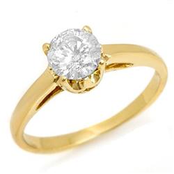 SOLITAIRE 0.80ctw ACA CERTIFIED DIAMOND RING 14KT GOLD