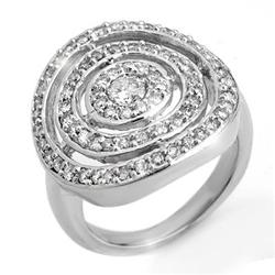 FAMOUS & CERTIFIED 1.30ctw DIAMOND RING 14KT WHITE GOLD