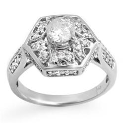 SOLITAIRE 1.0ctw ACA CERTIFIED DIAMOND RING 14KT GOLD