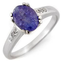 FINE 1.35ctw ACA CERTIFIED DIAMOND & TANZANITE RING