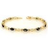 Image 1 : FINE 3.25ctw ACA CERTIFIED BLUE SAPPHIRE BRACELET GOLD