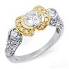 Image 1 : SOLITAIRE 2.06ctw ACA CERTIFIED DIAMOND RING 14KT GOLD