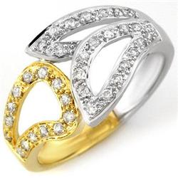 RIGHT-HAND 0.33ctw ACA CERTIFIED DIAMOND RING TWO-TONE