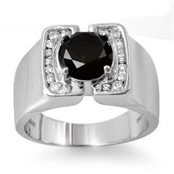 CERTIFIED 2.33ctw WHITE & BLACK DIAMOND MEN'S RING GOLD