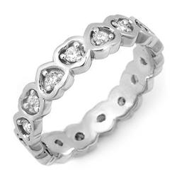 FAMOUS .50ct CERTIFIED DIAMOND ETERNITY BAND WHITE GOLD