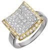 Image 1 : BRIDAL 1.25ctw ACA CERTIFIED DIAMOND RIGHT-HAND RING