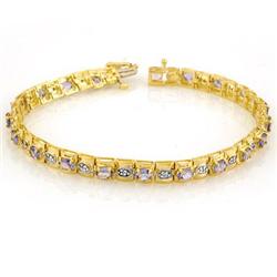 BRACELET 3.14ctw ACA CERTIFIED DIAMOND & TANZANITE