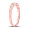 Image 3 : Diamond Stackable Band Ring 1/3 Cttw 10kt Rose Gold