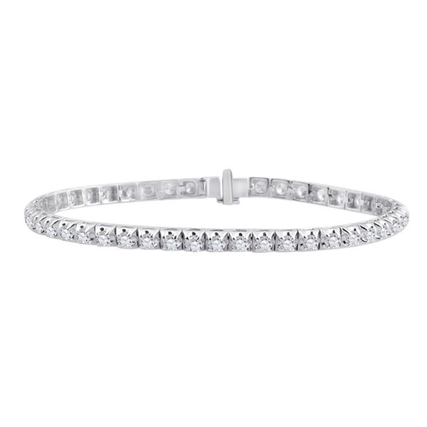 Diamond Tennis Bracelet 3 Cttw 14kt White Gold