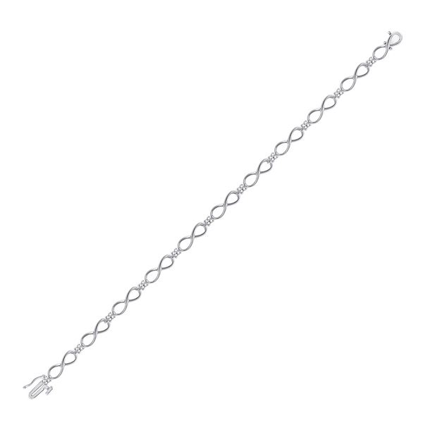 Diamond Fashion Bracelet 1/4 Cttw 10kt White Gold