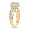 Image 4 : Baguette Diamond Fashion Ring 3/4 Cttw 14kt Yellow Gold