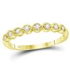 Image 1 : Diamond Stackable Band Ring 1/10 Cttw 10kt Yellow Gold