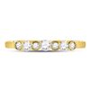 Image 2 : Diamond Bezel Stackable Band Ring 1/4 Cttw 10kt Yellow Gold