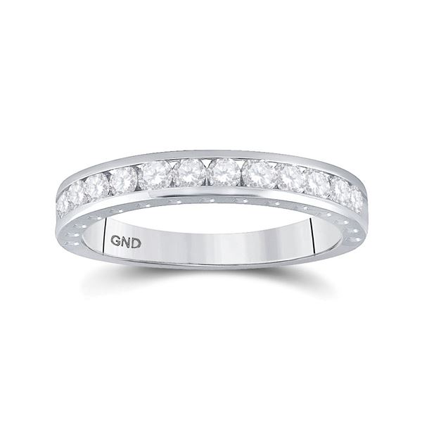 Diamond Wedding Band 1/2 Cttw 14kt White Gold