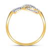 Image 4 : Diamond Infinity Fashion Ring 1/6 Cttw 10kt Yellow Gold