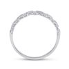 Image 4 : Diamond Stackable Band Ring 1/6 Cttw 14kt White Gold
