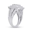 Image 3 : Diamond Cluster Ring 1-7/8 Cttw 14kt White Gold