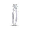 Image 4 : Diamond Solitaire Promise Ring 1/8 Cttw 10kt White Gold