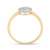 Image 4 : Diamond Teardrop Ring 1/20 Cttw 10kt Yellow Gold