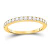 Image 1 : Diamond Wedding Single Row Band 1/2 Cttw 10kt Yellow Gold