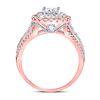 Image 4 : Diamond Solitaire Bridal Wedding Engagement Ring 1-1/4 Cttw 14kt Rose Gold
