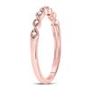 Image 3 : Diamond Stackable Band Ring 1/20 Cttw 14kt Rose Gold