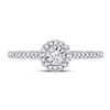 Image 2 : Diamond Solitaire Promise Ring 1/4 Cttw 10kt White Gold