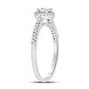 Image 4 : Diamond Solitaire Promise Ring 1/4 Cttw 10kt White Gold