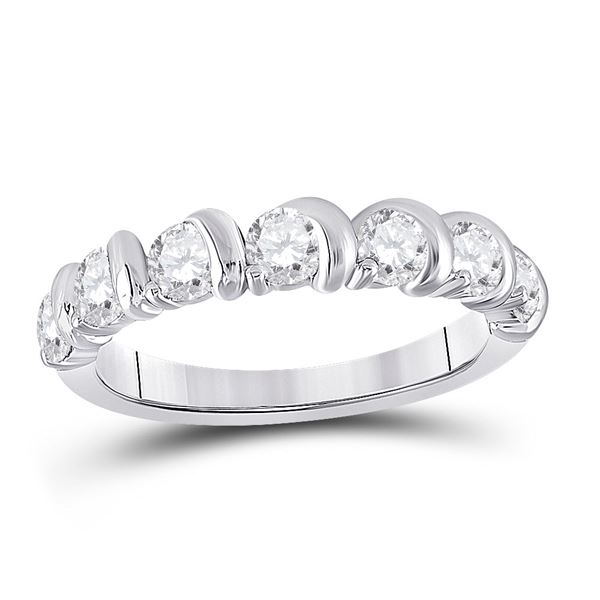 Diamond Band Ring 1 Cttw 14kt White Gold