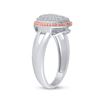 Image 4 : Diamond Rope Heart Ring 1/3 Cttw 10kt Two-tone Gold
