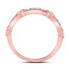 Image 4 : Diamond Milgrain Band Ring 1/4 Cttw 10kt Rose Gold