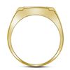 Image 2 : Mens Diamond Square Cluster Ring 1/2 Cttw 10kt Yellow Gold