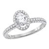 Image 1 : Oval Diamond Solitaire Bridal Wedding Engagement Ring 1-3/4 Cttw 14kt White Gold