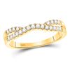 Image 1 : Diamond Contour Enhancer Wedding Band 1/4 Cttw 14kt Yellow Gold