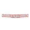 Image 2 : Diamond Stackable Band Ring 1/8 Cttw 10kt Rose Gold