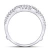 Image 4 : Diamond Wrap Ring Guard Enhancer 1/3 Cttw 14kt White Gold