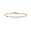 Image 1 : Diamond Twist Link Bracelet 1/4 Cttw 10kt Yellow Gold