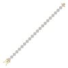 Image 1 : Diamond Cluster Tennis Bracelet 3 Cttw 10kt Yellow Gold