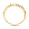 Image 4 : Diamond Heart Band Ring 1/10 Cttw 10kt Yellow Gold