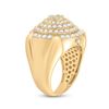 Image 4 : Mens Diamond Circle Cluster Ring 2-3/4 Cttw 10kt Yellow Gold