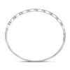 Image 3 : Diamond Stackable Bangle Bracelet 1/2 Cttw 10kt White Gold