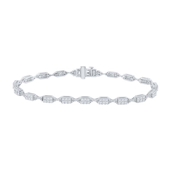 Diamond Fashion Bracelet 2 Cttw 14kt White Gold