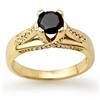 Image 1 : CERTIFIED 1.18ctw WHITE & BLACK DIAMOND RING 14KT GOLD