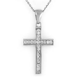 CROSS NECKLACE 0.50ctw ACA CERTIFIED DIAMOND 14KT GOLD