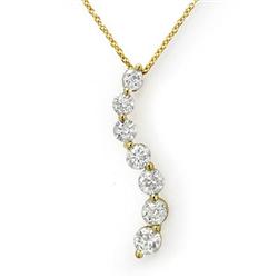 1.0ct JOURNEY DIAMOND SEVEN-STONE NECKLACE IN 14KT GOLD