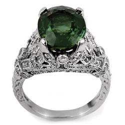 WORLD FAMOUS DESIGN 7.10ctw DIAMOND & GREEN TOURMALINE