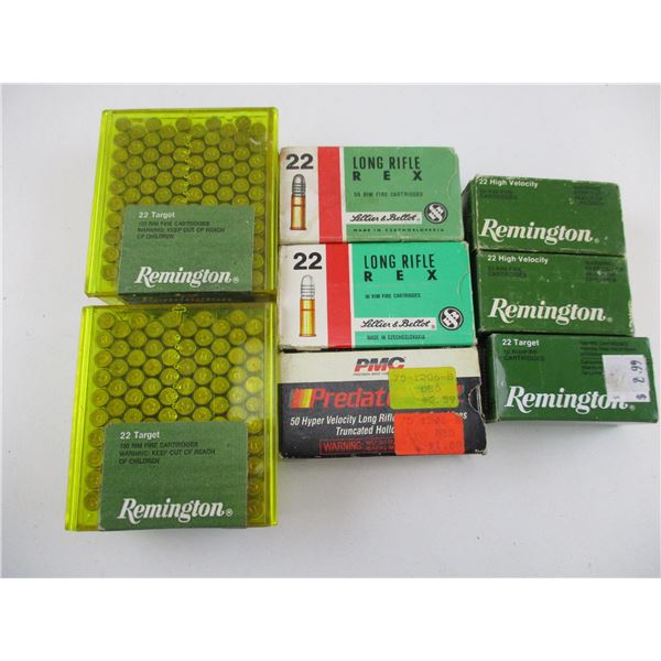 ASSORTED .22 LONG RIFLE AMMO